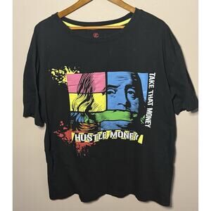 Sacred Crown Hustle Money Black T-Shirt 5XL